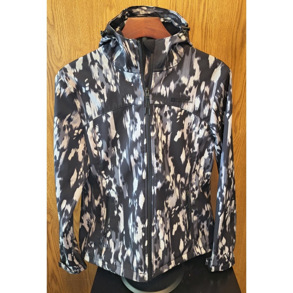 Mountain Warehouse Black Exodus Softshell Jacket Women Size 10
